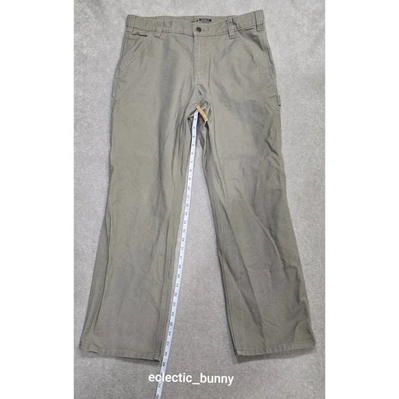 Carhartt Rugged Flex Relaxed Fit Duck Utility Work Pants Gravel 34x30 103279 251 - Picture 6 of 11